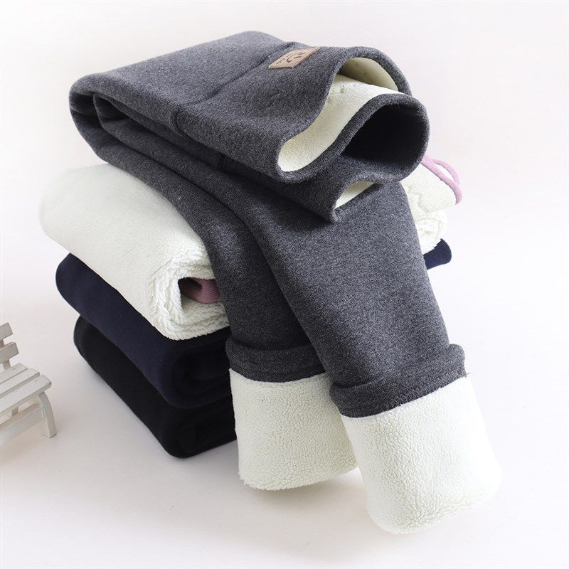 女童打底裤加绒加厚儿童裤子外穿特厚一体绒冬季款高腰宝宝保暖裤