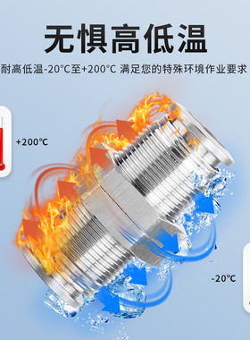 气动304不锈钢接头KQB2E08-00面板安装KQB2E04-00穿板直通PM-S-10