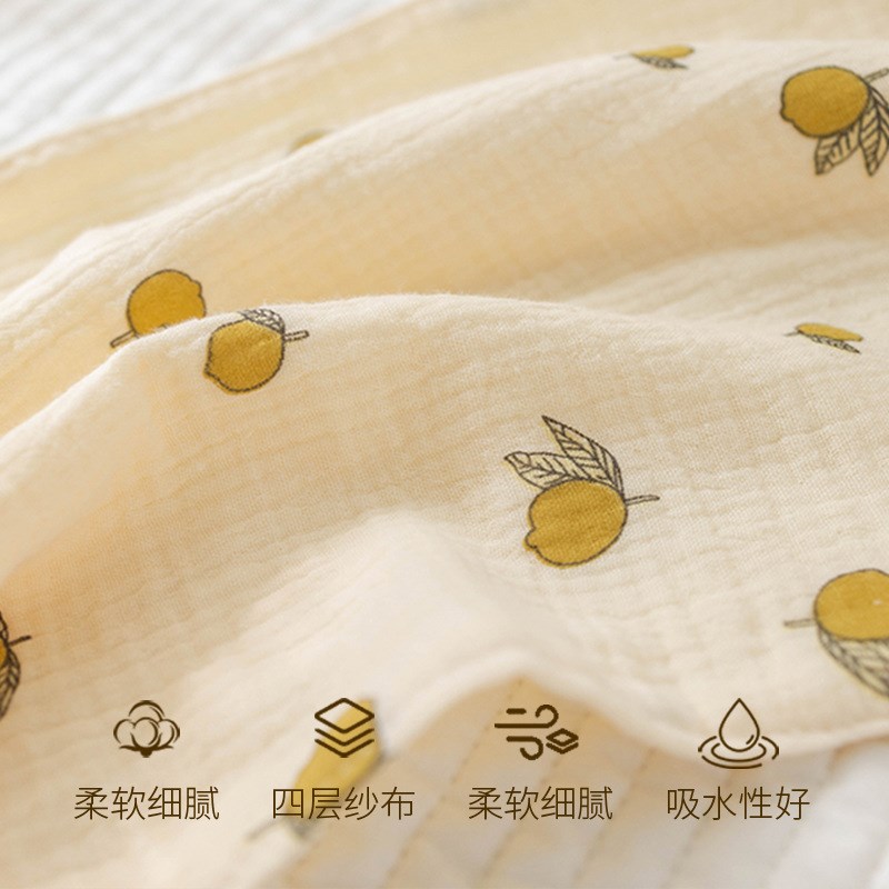 婴幼儿口水巾儿童毛巾四层纯棉纱布新生儿小浴巾宝宝幼儿园洗脸巾