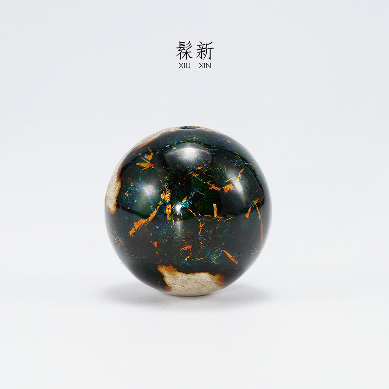 髹新非遗大漆金纹手工散珠