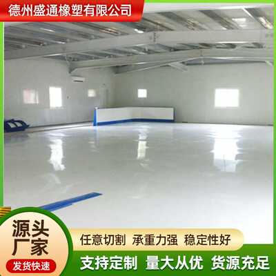 高分子聚乙烯冰球地板可拼接旱冰场仿真冰板溜冰场专用耐磨旱冰板
