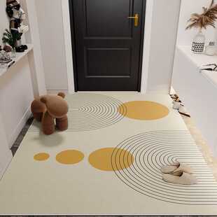 侘寂风防滑地垫可裁剪PVC可擦免洗皮革地垫耐磨入户门地垫全铺