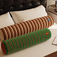 In a small town in California, a vintage cylindrical pillow is used for sleeping with legs crossed on the bed. It is a long waist pillow specially designed for girls and a household pillow with a core thumbnail 7
