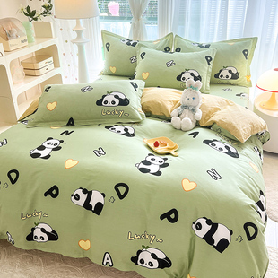 纯棉被套单件100全棉150200学生宿舍单双人被罩180200三件套