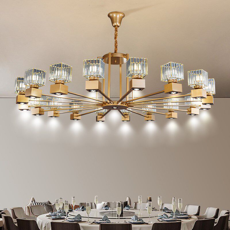 酒店包厢吊灯新中式家用大餐厅圆桌主灯带射灯饭店餐饮店包间吊灯,家装灯饰光源,酒店/宴会厅/餐饮吊灯,淘宝优惠券,粉丝福利购,淘宝优惠卷