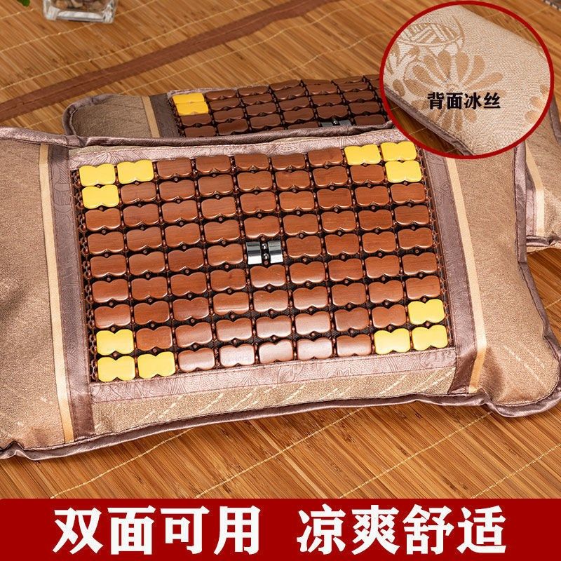 夏天枕头茶叶麻将竹凉枕单人夏季C冰丝凉席竹枕头男大成人家用凉