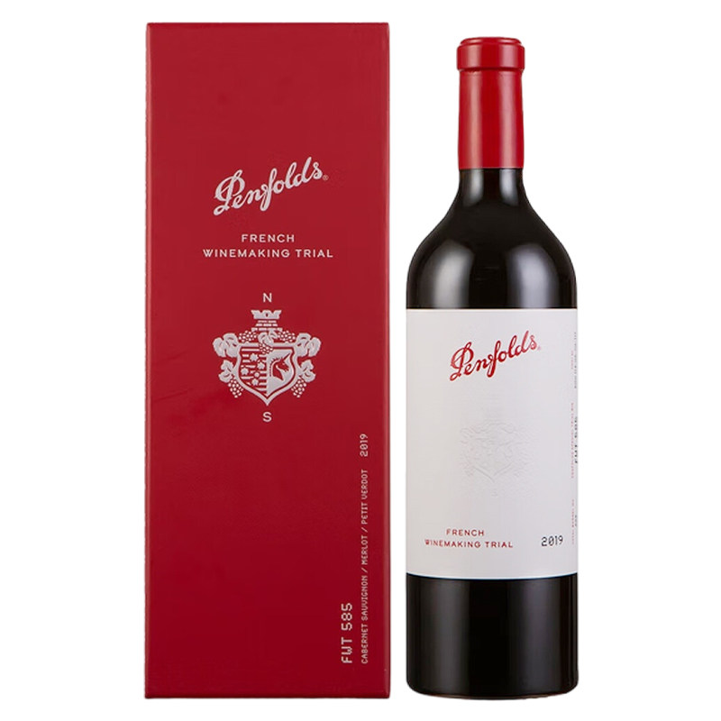奔富FWT585法国原瓶进口红酒赤霞珠干红葡萄酒750ml礼盒正品行货