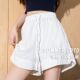 小个子白色高腰短裤 子ins潮 运动显瘦百搭直筒辣妹热裤 女夏季 大码