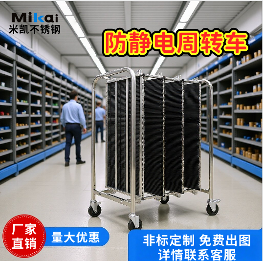 米凯pcb防静电周转车smt不锈钢物料千层转运车收纳架工厂批发定制,五金/工具,工具柜/工具架/工具物料架,淘宝优惠券,粉丝福利购,淘宝优惠卷