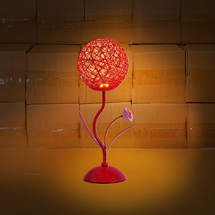婚房装饰台灯卧室陪嫁床头红色长明灯结婚婚庆新婚氛围小夜灯礼物