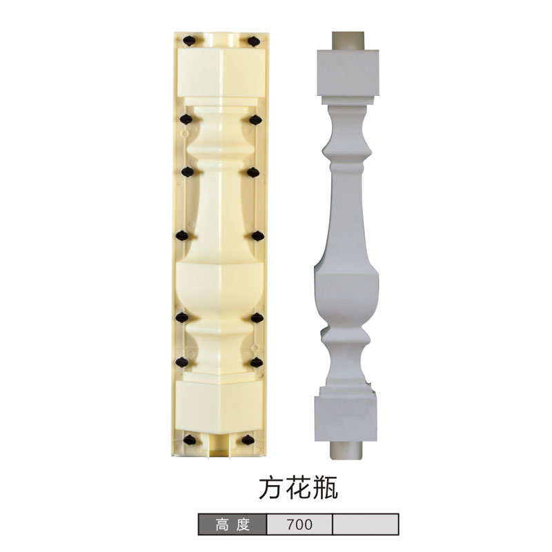 现浇花瓶柱阳台栏杆模具罗马柱模具水泥护栏建筑模板塑料围栏磨形