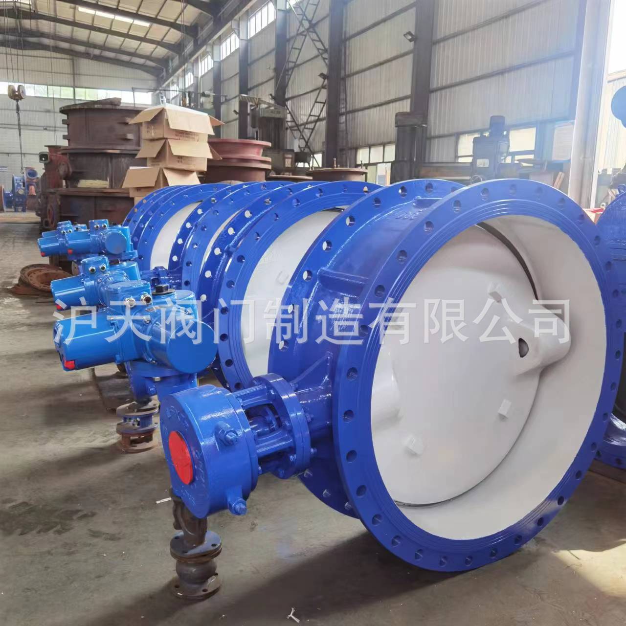 沪天阀门电动双偏心蝶阀D942X