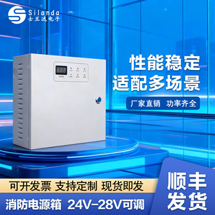 24V消防应急电源箱 消防设备专用稳压配电箱 工程安防集中供电