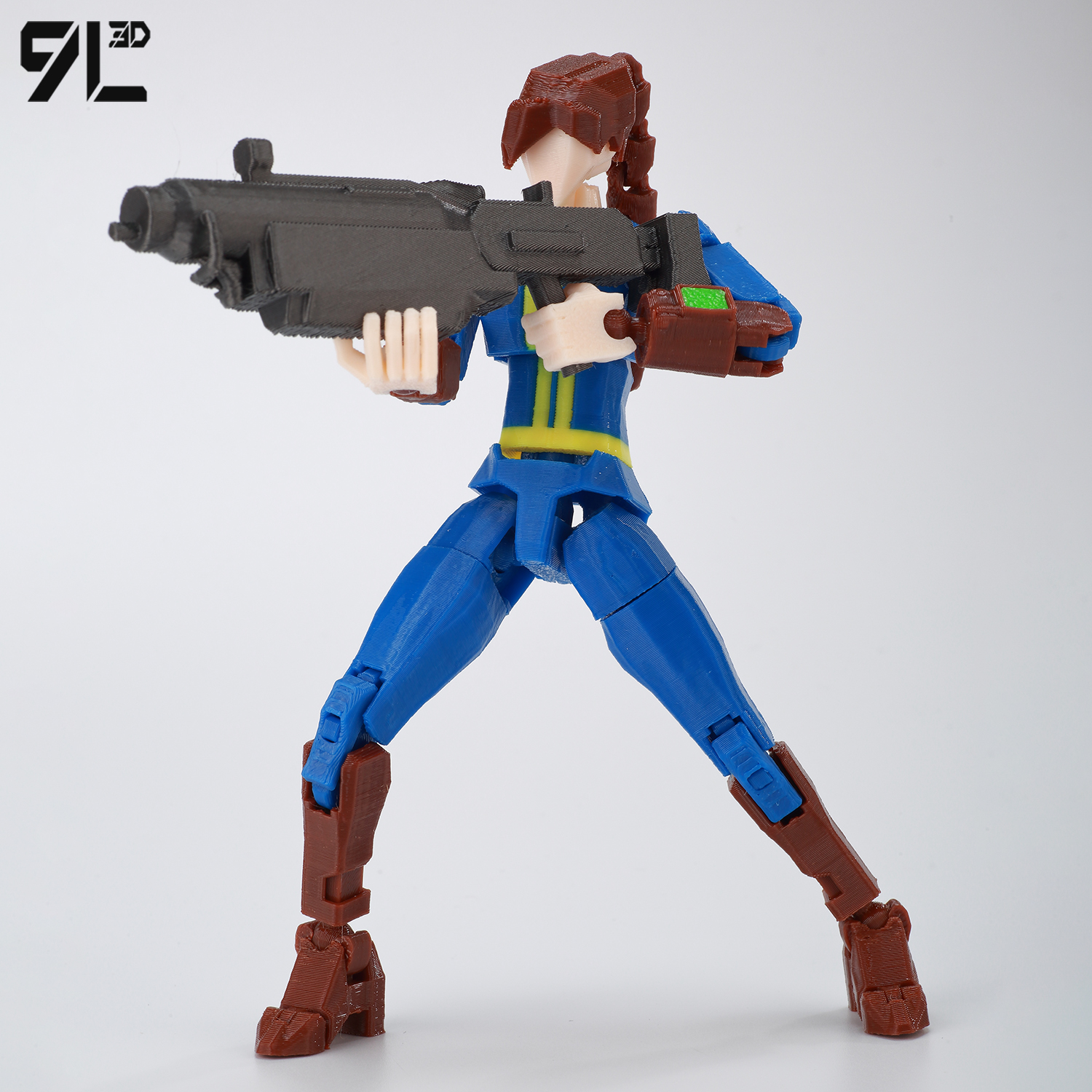 9L3D打印辐射避难所服装多关节Dummy 13可动人偶学生收藏潮玩摆件