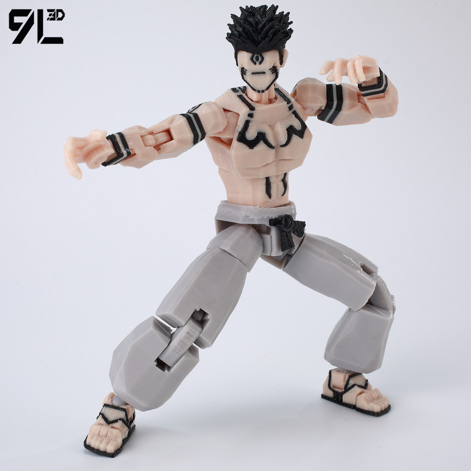 9L3D打印过个节可动Dummy13幸运13咒术回战两面爆衣宿傩拼装成品