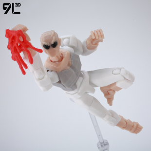 9L3D打印无敌少侠现货出售无敌战争人偶幸运13多关节可动益智玩具