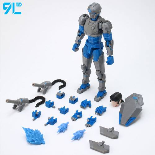 科技佐伊手办幸运 13模型多关节可动9L3D人偶桌面摆件DIY玩具礼物