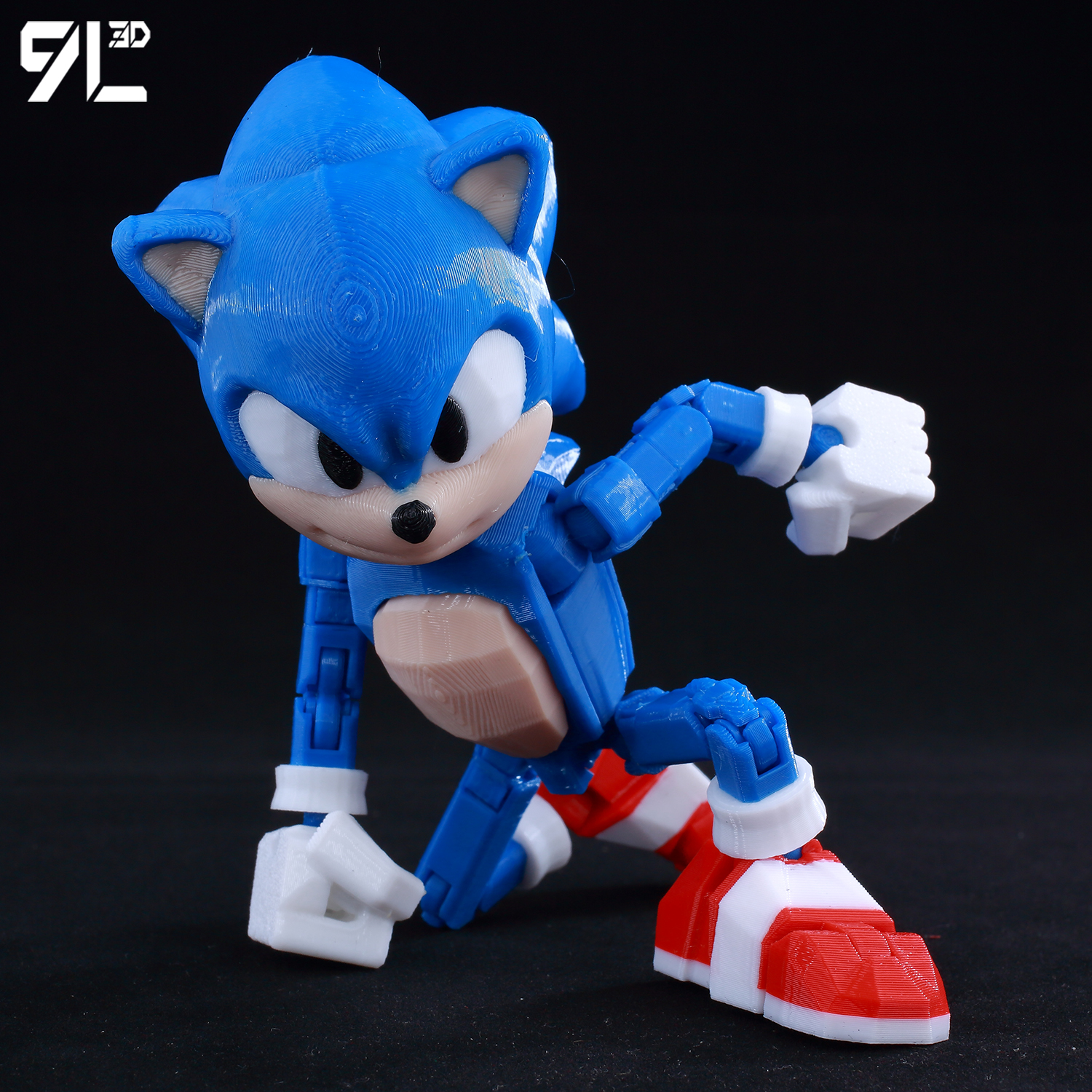 9L3D打印奔跑闪电刺猬索尼克玩具Dummy13 泰坦13手办摆件玩偶成品