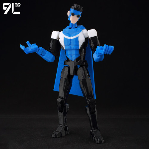 9L3D打印多关节可动无敌少侠人偶幸运13泰坦家居车载摆件手办模型