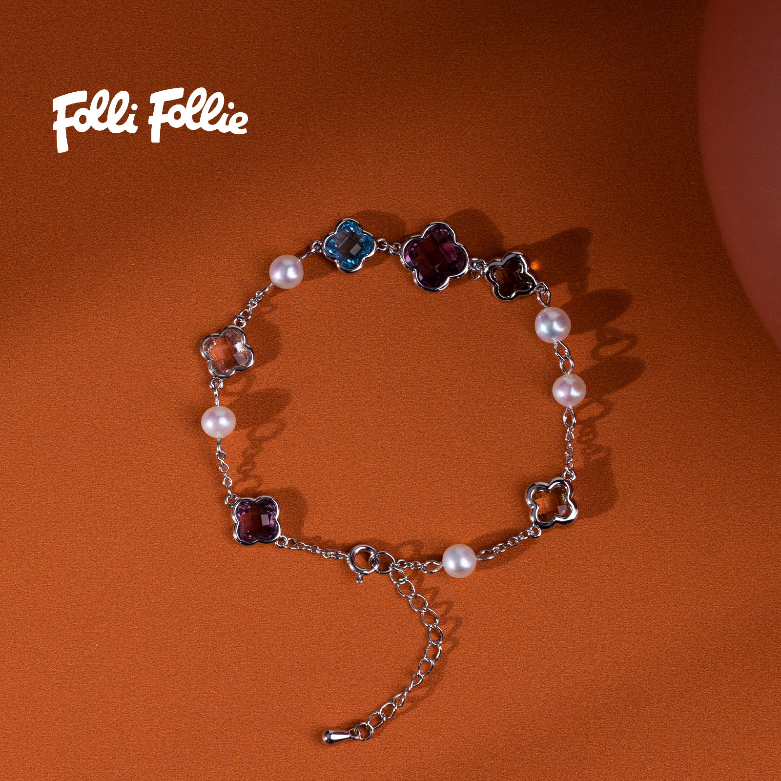 Folli Follie【加购！3号蜜蜂珠宝节】淡水珍珠手链4.5-5.5mm时尚