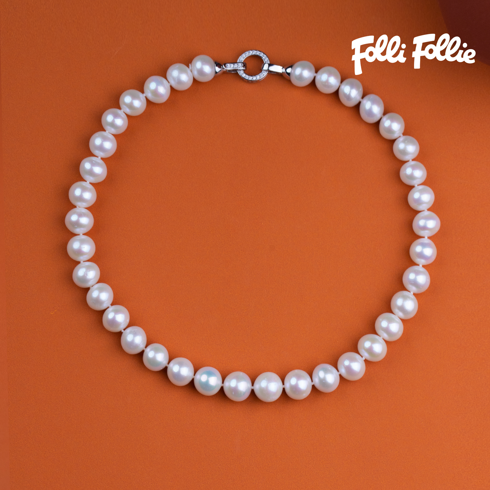 Folli Follie【烈儿专属】淡水珍珠项链11-12.5mmN0320221-FF