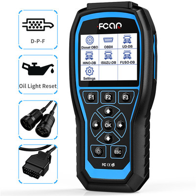 FCAR F506 Pro 重型柴油卡车扫描仪DPF再生汽车2合1 OBD2诊断工具