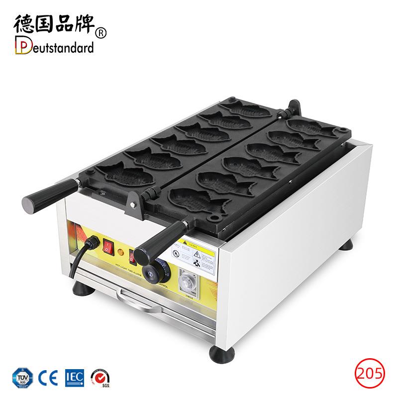 台北可颂鲷鱼烧机新款商用小吃设备鱼仔饼机烤饼机np205