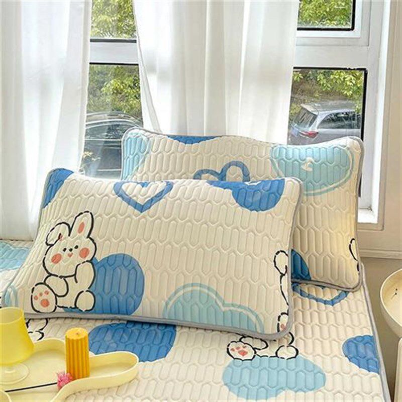 乳胶凉席三件套夏天冰丝床单床垫夏季儿童可水洗单人空调席子凉垫