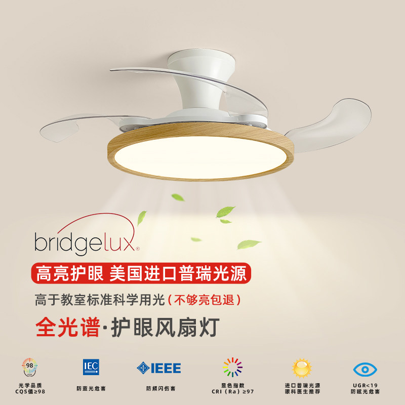 餐厅灯风扇灯隐形电扇灯全光谱护眼现代简约静音变频带风扇吸顶灯,家装灯饰光源,风扇灯,淘宝优惠券,粉丝福利购,淘宝优惠卷