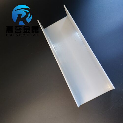U型铝槽白d色U型铝槽70*40*2内槽66铝合金u形槽包边条玻璃固定u