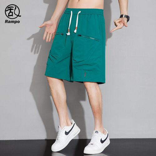 冰丝工装短裤男士夏季薄款潮流宽松休闲速干运动五分中裤子男款潮
