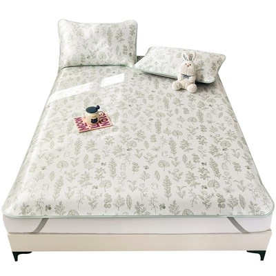 A类冰丝凉席三件套夏季2024新款空调软席K子学生宿舍床单人夏凉垫