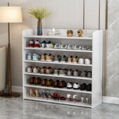 简易实木鞋 柜宿舍室内 架子靠墙家用经济型门口收纳神器多层防尘鞋