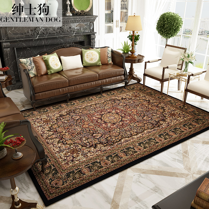 绅士狗爱丁堡欧式地毯卧室客厅茶几毯床边毯沙发书房家用房间满铺