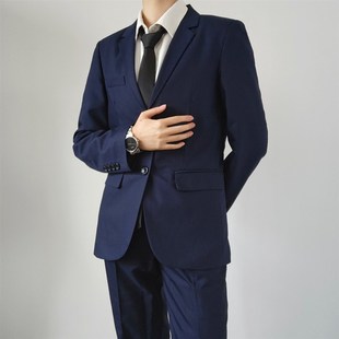 浅见川DK西服制服二粒扣英伦学生高级感正式西装毕业面试套装男生