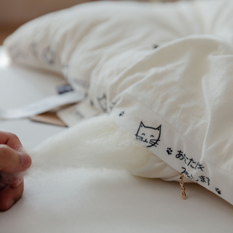 猫咪A类大豆纤维冬被 保暖全棉春秋被芯柔软被子双人被褥夏被薄被,床上用品,化纤被,淘宝优惠券,粉丝福利购,淘宝优惠卷