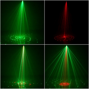 120合1激光图案氛围灯KTV闪光灯声控节奏舞台灯光七彩蹦迪爆闪灯