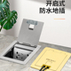 120型五孔地插座隐形超薄不锈钢防水隐藏式 电脑网络地板地面插座