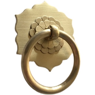 铜拉环中式仿古拉手纯铜家具抽屉柜门铜圆环拉手铜环古铜老式把手