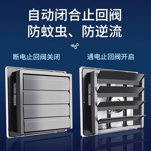 卫生间家用排气扇厨房油烟抽风机百叶窗式墙换气扇强力排风扇静音