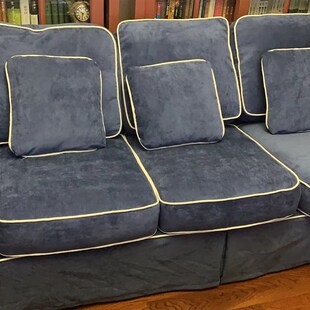 郑州上门定做沙发套罩订定制全包木布艺测量坐垫海绵靠背异型组合