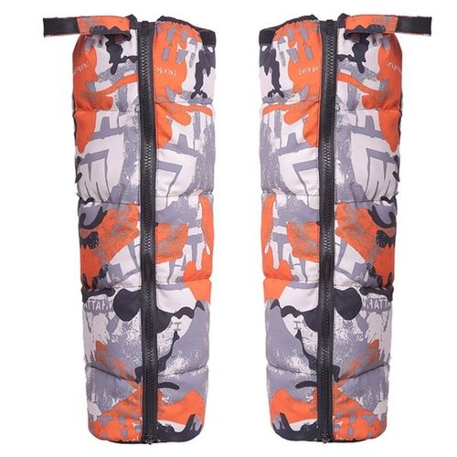 儿童护膝盖坐车护腿加绒加厚羽绒棉保暖防雨防溅水棉裤腿挡风男女