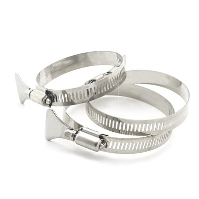 固定卡扣金属万能卡箍不锈钢304带手柄式 抱箍水管气管夹固定夹