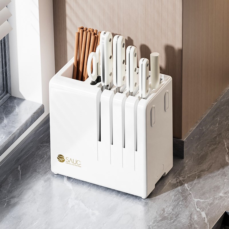 厨房刀架置物架2023新款多功能筷子笼一体筷桶筷篓筷筒台面菜刀座
