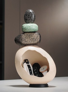 时来运转玄关钥匙收纳摆件入户门口置物架前台装饰品乔迁新居礼品