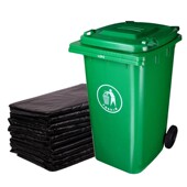 超厚特大号垃圾袋加厚黑色商用80环卫物业酒店100厨房120cm平口pe