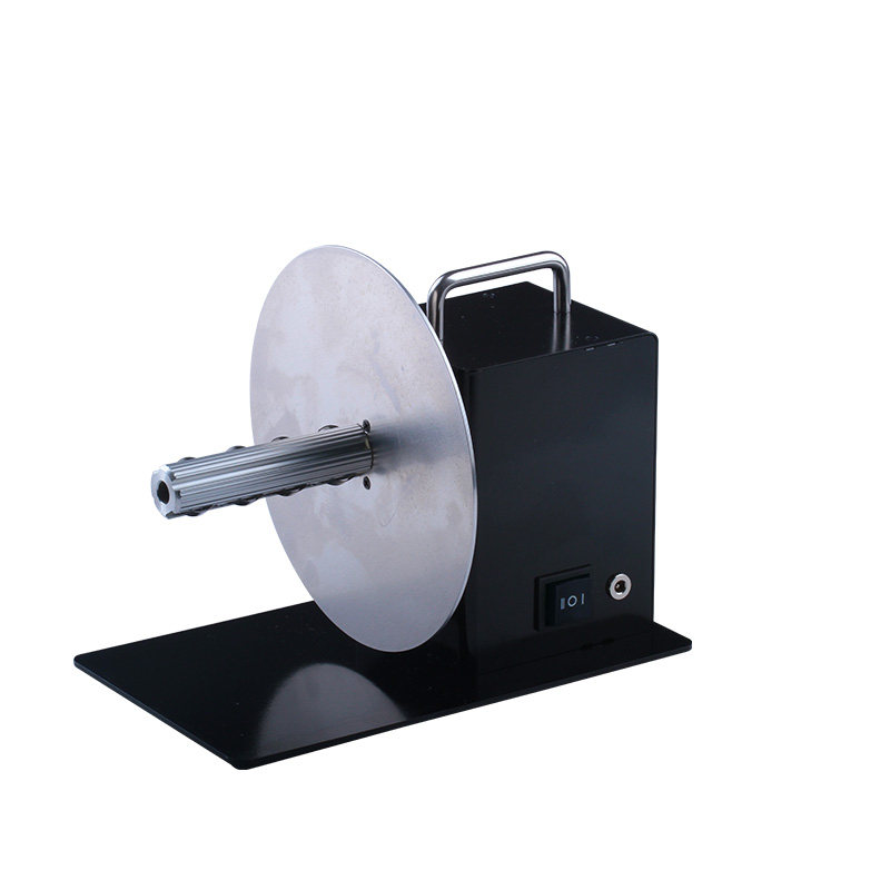 科然KR-118免管芯标签自动回卷器条码卷纸机回卷回绕标签铜版纸亚