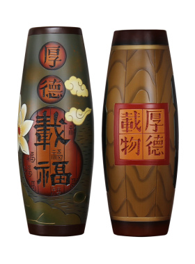 新中式陶瓷老板办公室摆件博古架高档装饰品创意玄关书柜小工艺品