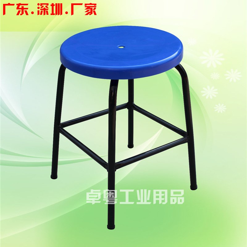 防静电凳子圆凳防静电四脚凳子流水线黑色椅子高50 55 60 65 70CM