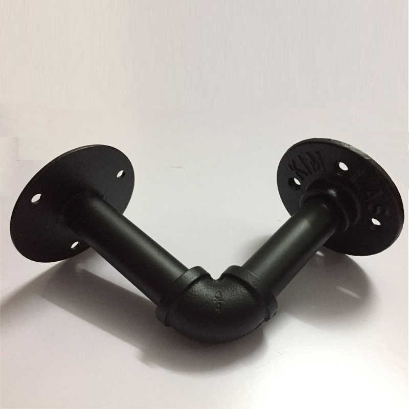 加厚承重复古水管支架工业铁艺墙上架创意搁板支架隔板支撑架托架